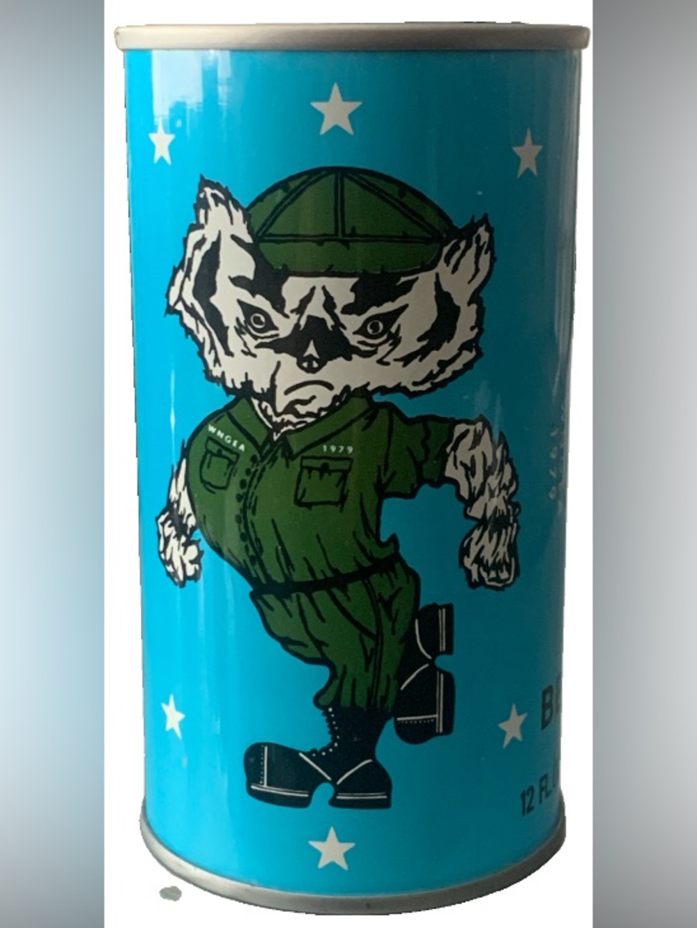Vintage Beer Can Wisconsin National Guard Enlisted Association Tab Empty 1979